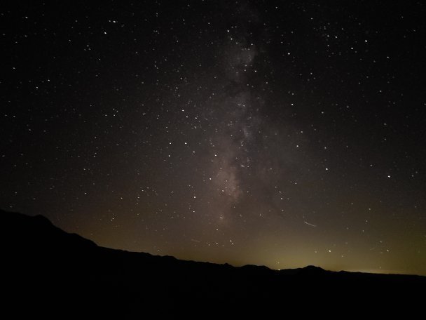 Milky Way over the Mojave Desert on a clear moonless night