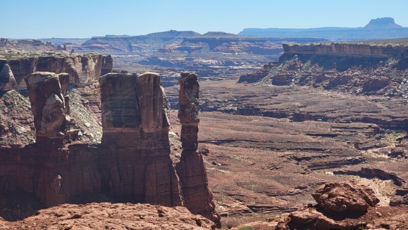 Layered canyon terrain at Canyonlands National Park