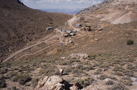 Cerro Gordo silver-mining ghost town in the Inyo Mountains, California