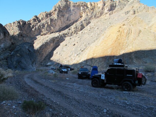 Desert valley and mountains at Death Valley National Park