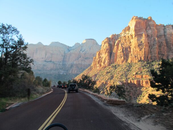 Canyon walls at Zion National Park